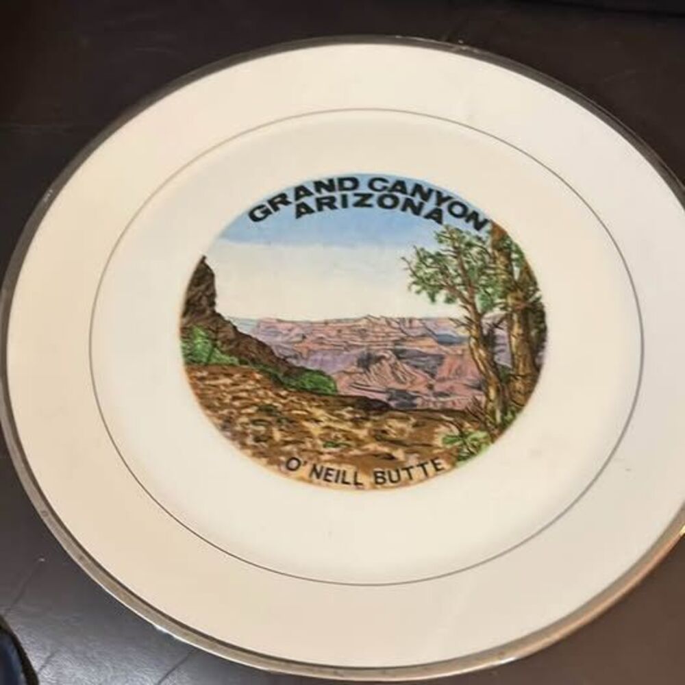 Vintage Grand Canyon Arizona O'Neill Butte Souvenir Plate